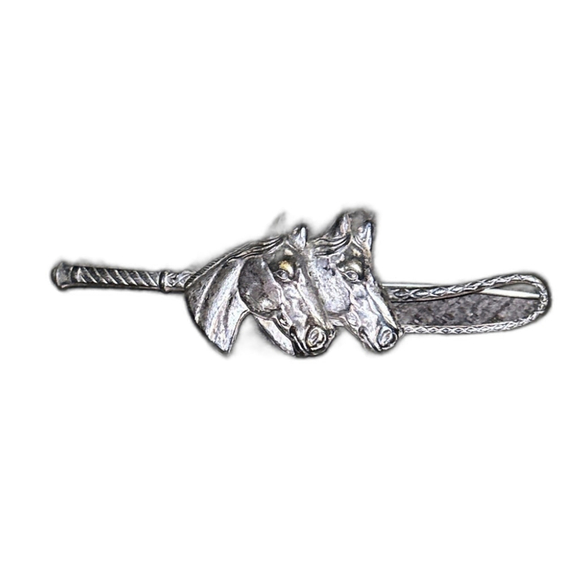 Vintage Silver Horse Head Brooch Pin - Picture 2 of 4